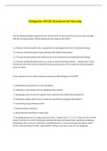 Delegation NCLEX Questions for Nursing