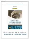 Test bank Growth and Development Across the Lifespan 2nd Edition Leife