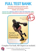 Test Bank For Human Anatomy and Physiology 10th Edition by Elaine N. Marieb , Katja Hoehn 9780321927040 Chapter 1-29 Complete Guide.