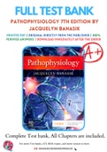 Test Bank for Pathophysiology 7th Edition By Jacquelyn Banasik Chapter 1-54 Complete Guide A&plus;