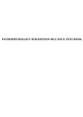 Test Bank For Understanding Pathophysiology&comma; 6th Edition Chapter 1-42 FULL COVERED by Sue E&period; Huether&comma; Kathryn L&period; McCance&comma; PATHOPHYSIOLOGY 8TH EDITION MCCANCE TEST BANK & PATHOPHYSIOLOGY 9TH EDITION MCCANCE TEST BANK 2023&period;