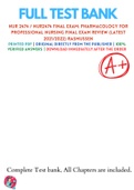 NUR 2474 &sol; NUR2474 Final Exam&colon; Pharmacology for Professional Nursing Final Exam Review &lpar;Latest 2021&sol;2022&rpar; Rasmussen