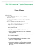Physical Exam - NR509 / NR 509 (Latest 2022 / 2023) : Advanced Physical Assessment - Chamberlain