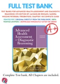 Test Banks For Advanced Health Assessment and Diagnostic Reasoning 4th Edition by Jacqueline Rhoads; Sandra Wiggins Petersen, 9781284170313, Chapter 1-18 Complete Guide