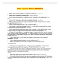 VETT 134 Quiz 9 WITH ANSWERS 