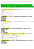 Clinical Immunology and Serology A Laboratory Perspective - Stevens and Miller&colon; Review Question