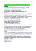 Female Reproductive Disorder Practice Questions NCLEX&comma; &lpar;Answered&rpar; With Rationale