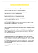 Veterinary Anesthesia Quizzes III with Answers 
