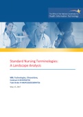 Standard Nursing Terminologies: A Landscape Analysis