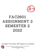 FAC2601 Assignment 2 Semester 2 2022
