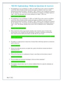NR-503 Population Health&comma; Epidemiology & Statistical Principles -MID-TERM EXAM