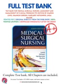 Test Bank For Medical-Surgical Nursing: Assessment and Management of Clinical Problems 9th Edition by Sharon Lewis, Shannon Dirksen, Margaret Heitkemper, Linda Bucher 9780323086783 Chapter 1-69 Complete Guide.