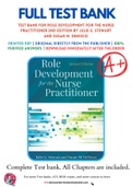 Test Bank For Role Development for the Nurse Practitioner 2nd Edition by Julie G. Stewart and Susan M. DeNisco 9781284130133 Chapter 1-16 Complete Guide.