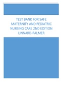 Test Bank For Safe Maternity And Pediatric Nursing Care 2nd Edition Linnard-Palmer&period;