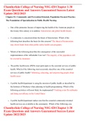Chamberlain College of Nursing NSG 420 Chapter 1-30 Exam Questions and Answers Guaranteed Success Latest Update 2022&sol;2023