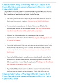 Chamberlain College of Nursing NSG 420 Chapter 1-30 Exam Questions and Answers Guaranteed Success Latest Update 2022&sol;2023