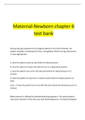 Maternal-Newborn chapter 6  test bank