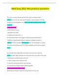 Med Surg 2021 Hesi practice question
