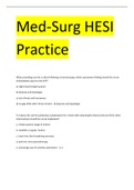 Med-Surg HESI  Practice