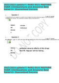 2022&sol;2023 update&excl;&excl;&excl; NURS 6521 MIDTERM EXAM &lpar;101Questions and Answers&rpar; Best Rated A&plus; Guaranteed Success 