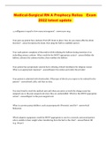 Medical-Surgical RN A Prophecy Relias Exam 2022 latest update