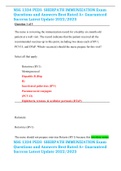 NSG 1334 PEDI- SHERPATH IMMUNIZATION Exam Questions and Answers Best Rated A&plus; Guaranteed Success Latest Update 2022&sol;2023 