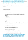 Florida National University NURSING NUR 3525C Chapter 08&colon; Anti-Infectives&colon; Antibacterial Drugs Practice Exam Questions and Answers Rated A&plus; Latest Update 2022