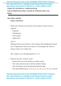 Florida National University NURSING NUR 3525C Chapter 08&colon; Anti-Infectives&colon; Antibacterial Drugs Practice Exam Questions and Answers Rated A&plus; Latest Update 2022