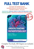 Test Bank For Understanding Pathophysiology 6th Edition by Sue E&period; Huether&semi; Kathryn L&period; McCance 9780323354097 Chapter 1-42 Complete Guide&period;
