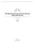 ATI Med-Surg Proctored Exam Review  (2022-2023 Exam)