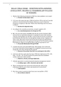 NR 601 FINAL EXAM – QUESTION WITH ANSWERS (2022LATEST, GRADED A)| CHAMBERLAIN COLLEGE OF NURSING