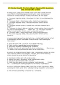 ATI&sol;RN MENTAL HEALTH EXAMS