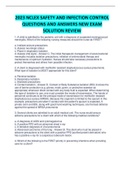 2023 NCLEX SAFETY AND INFECTION CONTROL QUESTIONS AND ANSWERS NEW EXAM SOLUTION REVIEW 