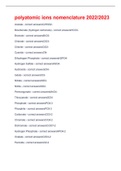 polyatomic ions nomenclature 2022&sol;2023