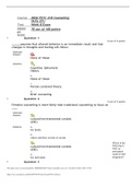  PSYC 418 Counseling Skills &lpar;01&rpar; Test&Tab;Week 8 Exam