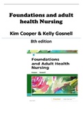 TEST BANK FOR FOUNDATIONS AND ADULT HEALTH NURSING 8TH EDITION BY COOPER, ALL CHAPTERS | COMPLETE GUIDE A+