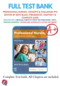 Test Banks For Professional Nursing: Concepts & Challenges 9th Edition by Beth Black, 9780323551137, Chapter 1-16 Complete Guide