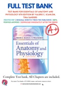 Test Bank For Essentials of Anatomy and Physiology 8th Edition by Valerie C. Scanlon, Tina Sanders 9780803669376 Chapter 1-22 Complete Guide.