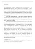 Constitutional Law Essay about Dutch constitutional review