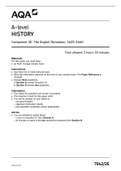 A-level HISTORY Component 2E The English Revolution&comma; 1625&ndash;1660
