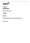 A-level BUSINESS Paper 2 Business 2 7132/2