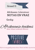 Afrikaans Gedigte Gr. 11 Paket