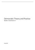 Complete study material: Democratic Theory and Practice (prof. Angela Tacea)