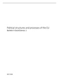 Complete study material: Political Structures and Processes of the EU (PSPEU) (prof. Mattelaer) 