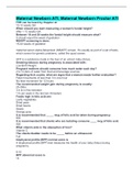 Maternal Newborn ATI&comma; Maternal Newborn Proctor ATI &lpar;ANswered&rpar; Verified Solution