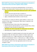 NSG 3600 Prep Exam 1 Questions and Answers Graded A&plus; Guaranteed Success New Update 2022&sol;2023