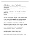 APEA QBank Practice Test Set &num;2
