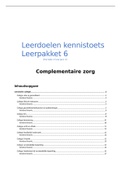 Klinisch redeneren LP6&comma; complementaire zorg