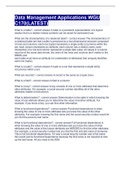 Data Management Applications WGU C170&lpar;LATEST&rpar;