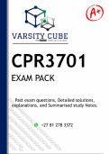 CPR3701 EXAM PACK 2024